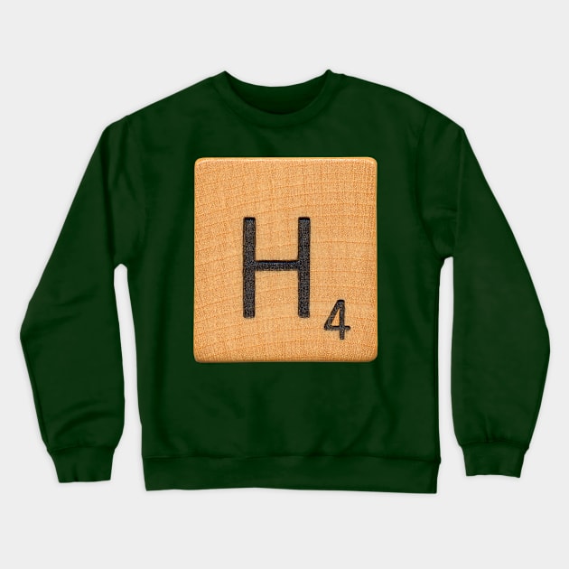 Scrabble Letter 'H' Crewneck Sweatshirt by RandomGoodness